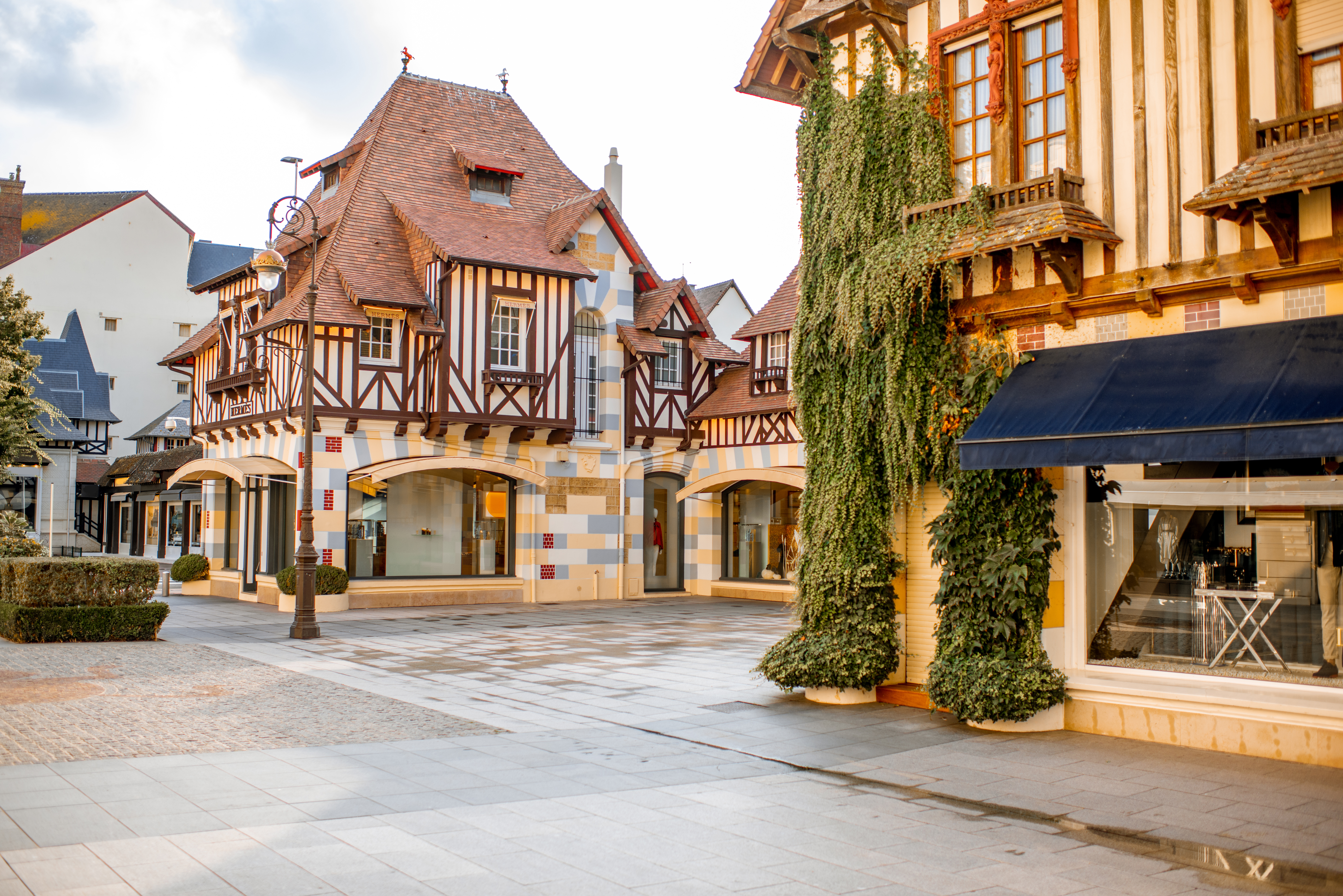 Deauville, a French seaside town in Normandy