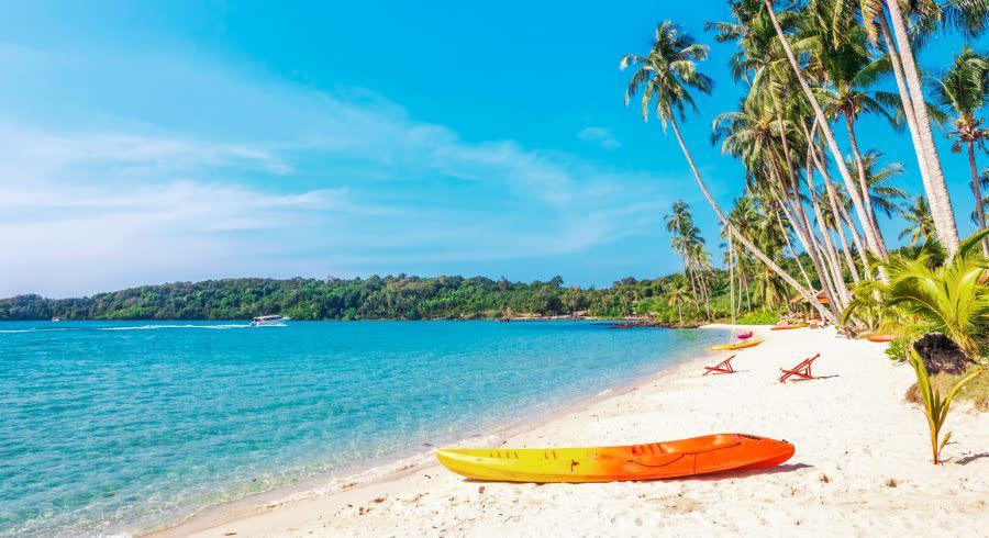Strand Panorama von Phu Quoc in Vietnam