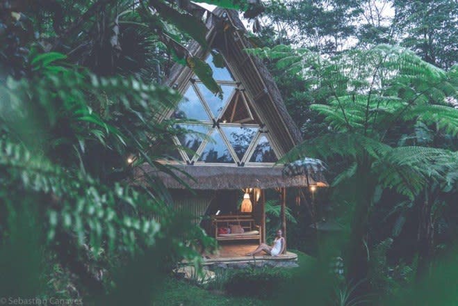 Bambushütte auf Bali Indonesien