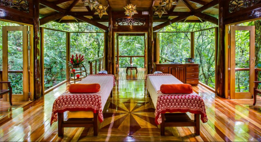 Massage room at Nayara Springs Hotel in Arenal, Costa Rica