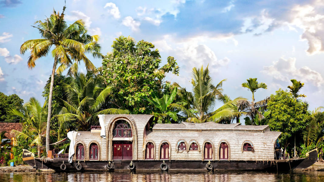 Traditional houseboat