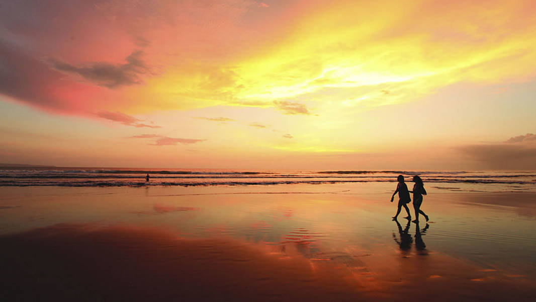 Sunset at Legian Beach