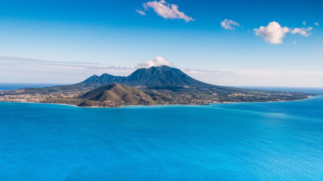 Aerial view of St. Kitts