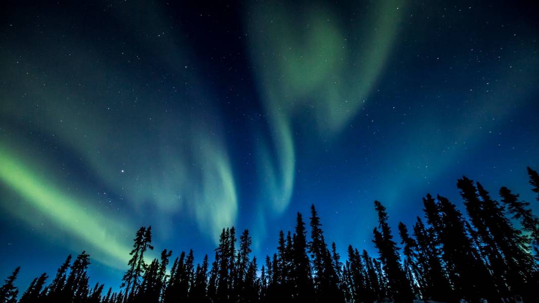 Northern Lights Winter Dempster Highway Cr