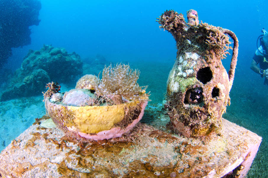underwater sculptures grenada tourism authority
