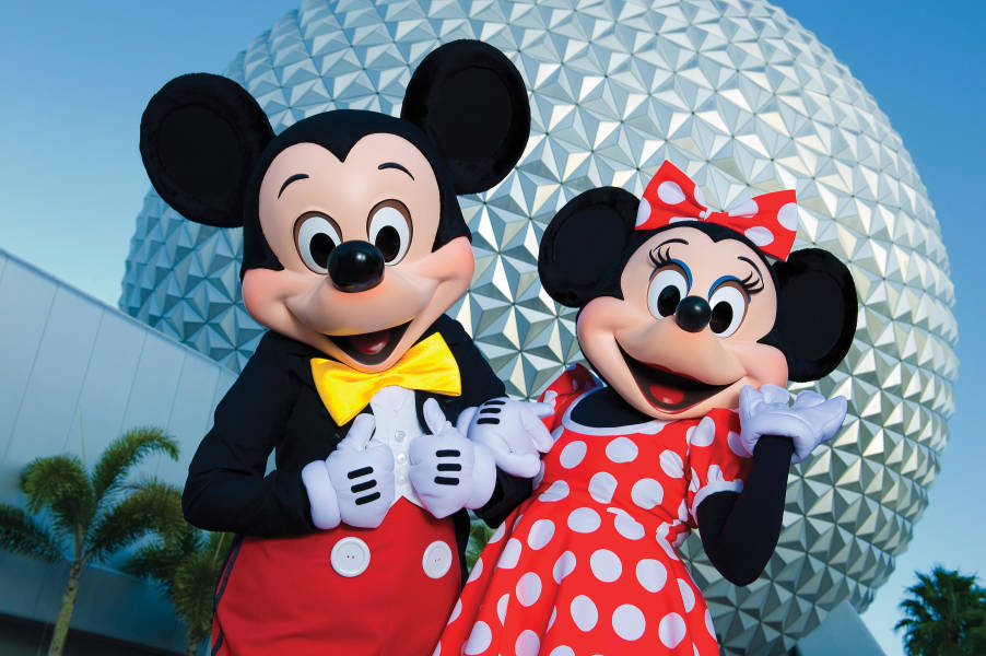 Mickey and Minnie at Epcot