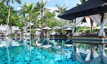 a large pool of water