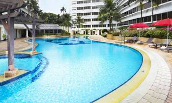 an empty swimming pool