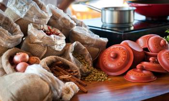 food on a table