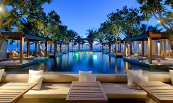 this is a photo of B Lounge at Naman Retreat