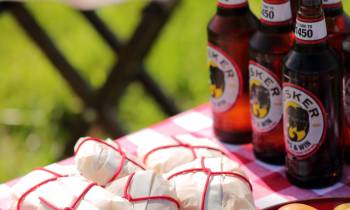 a bottle of beer on a table