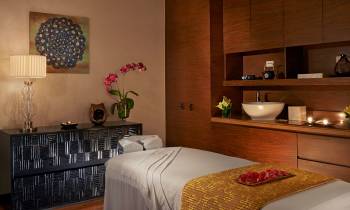 a double bed in a room