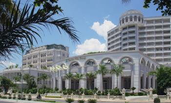 a large white building