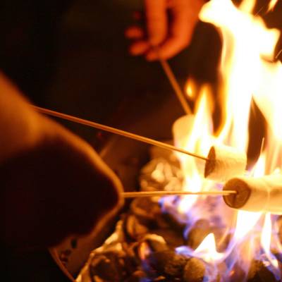 S'mores on the beach