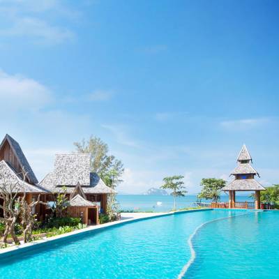 a large pool of water