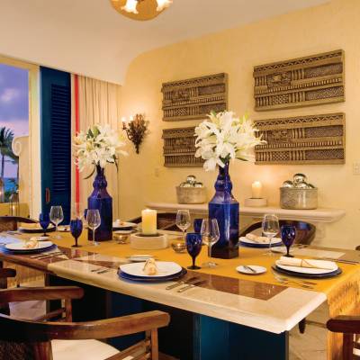 a dining room table