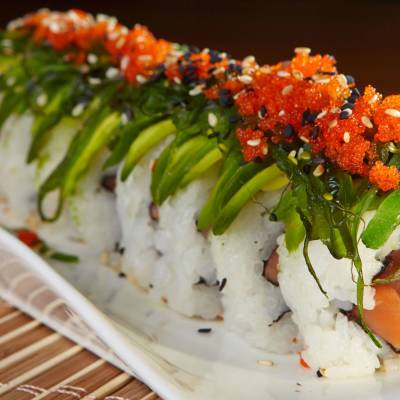 a close up of a plate of food