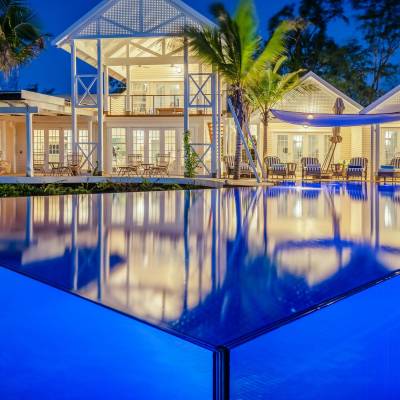 a large pool of water
