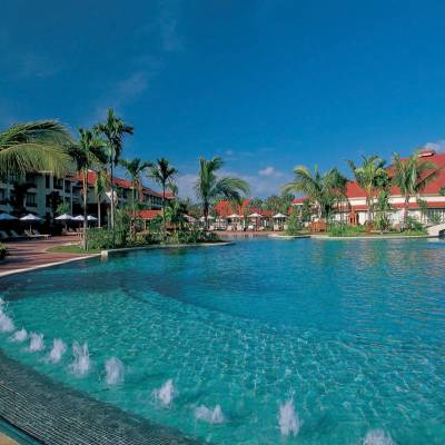 a large pool of water