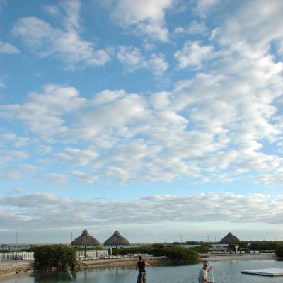 Kayaking in the lagoon