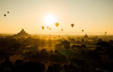 Balloons over Bagan