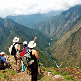Trek up Wayna Picchu, mysterious place high in the Andes, Peru, South America