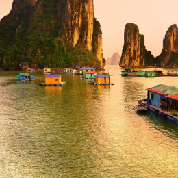 Halong Bay, Vietnam. Unesco World Heritage Site. Most popular place in Vietnam