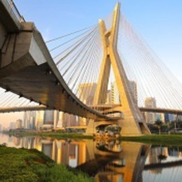 Estaiada Bridge in Sao Paulo, Brazil, South America