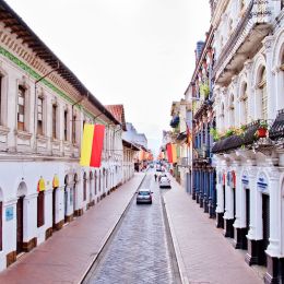 Streets of Cuenca in Ecuador