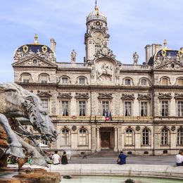 Enchanting Travels France Tours The Terreaux square with fountain in Lyon city, France