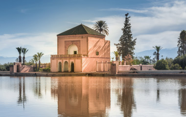 Menara-Gärten mit Pool und Pavillon, Marrakesch, Marokko