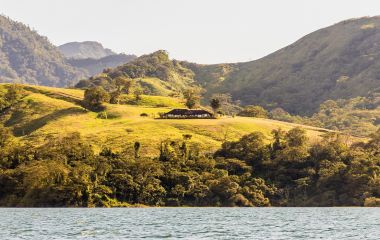 Enchanting Travels Costa Rica ToursLa Fortuna Costa Rica. March 2018. A view of Lake Arenal in La Fortuna in Costa Rica