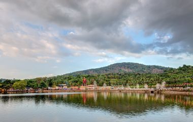 View of the landscape in Malayattoor, Ernakulam, Kerala, India - a pilgrimage spot for the Christians