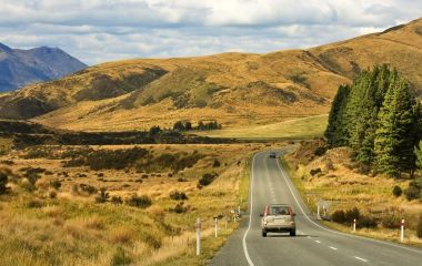 A Road South of Te Anau, New Zealand South Island
