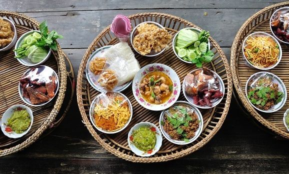Traditionale Küche von Thailand