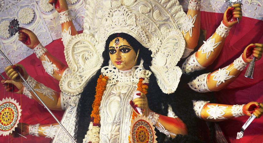 Traditionelle Figur in Ostindien