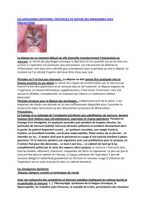 Amalgames d pose gficsv - Eugenol