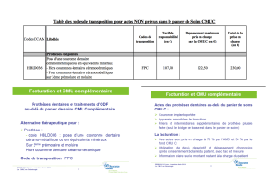 Facturation proth se hors panier cmu yyrtnd - Eugenol