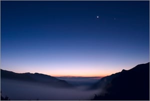 Paysage montagne rapprochement lune venus 1 lkdakt - Eugenol