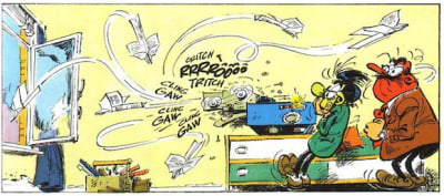 Gaston lagaffe avion papier imprimante 2 lx7c0h - Eugenol