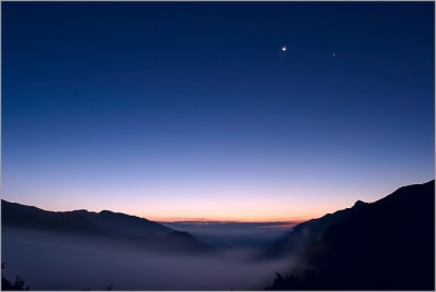 Paysage montagne rapprochement lune venus 1 hs9agw - Eugenol