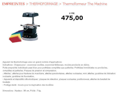 Thermoformage ks771l - Eugenol