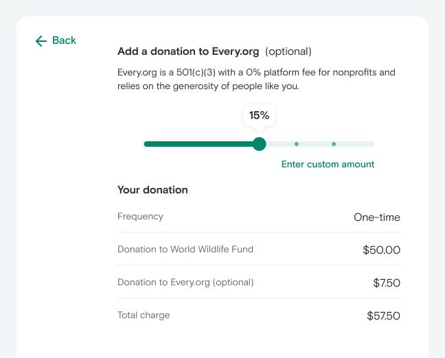 New donate flow designs and tipping