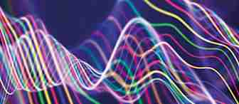A digital illustration featuring multicolored, flowing lines against a dark blue background. The vibrant lines intertwine and wave smoothly, creating a dynamic and abstract pattern.