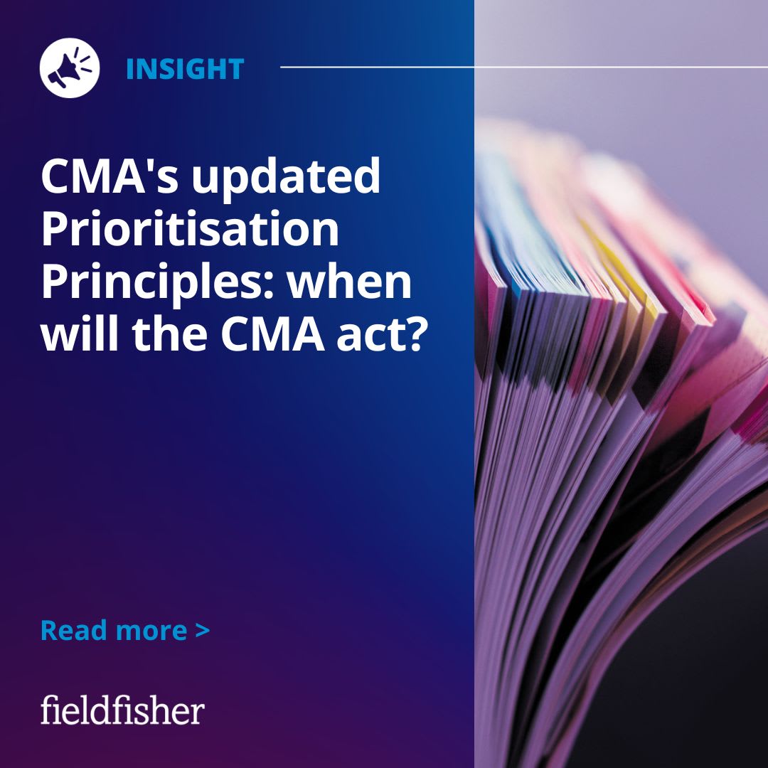 CMA's updated Prioritisation Principles when will the CMA act