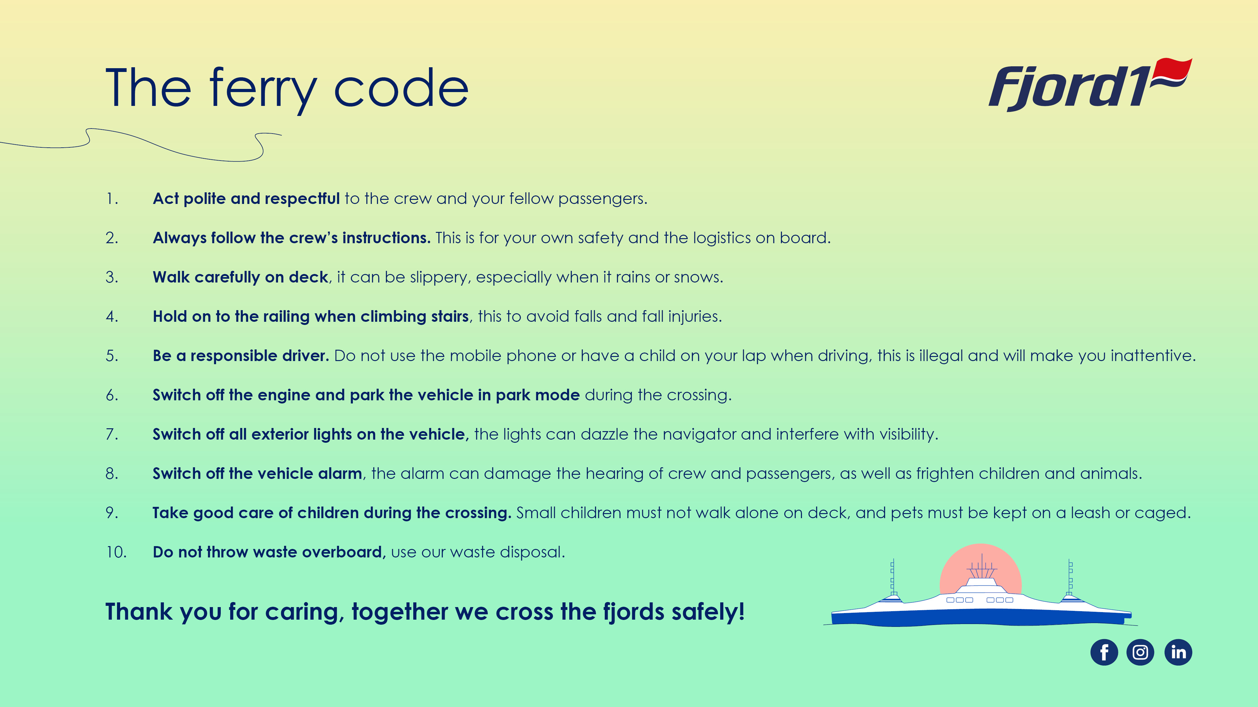 The ferry code