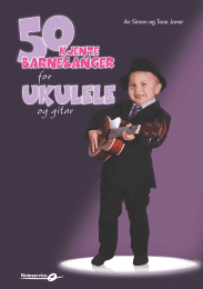 50 kjente barnesanger for ukulele og gitar