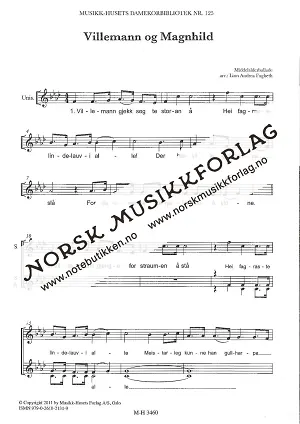 Villemann og Magnhild for damekor | Notebutikken
