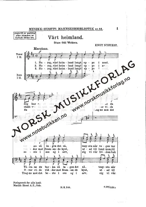 Vårt heimland - TTBB | Notebutikken