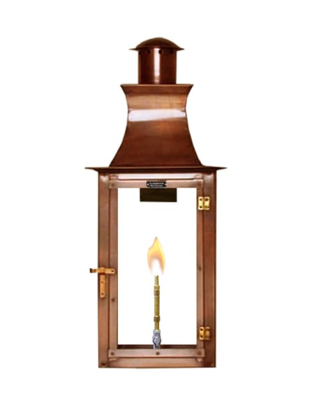 Flambeaux Jamestown Gas/Electric Copper Lantern